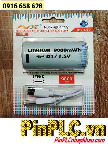 Nuoxing USBD1, Pin sạc Lithium 9V Nuoxing USBD1 /9000mWh (=5000mAh) chính hãng (Vỉ 1viên)